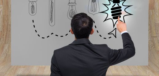 A startup scene with a laptop and determination